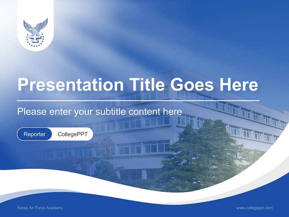 Korea Air Force Academy Lecture Sharing and Networking Event PPT Template4:3 ratio PPT effect preview image4