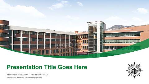 Korean Bible University Course/Courseware Creation PPT Template