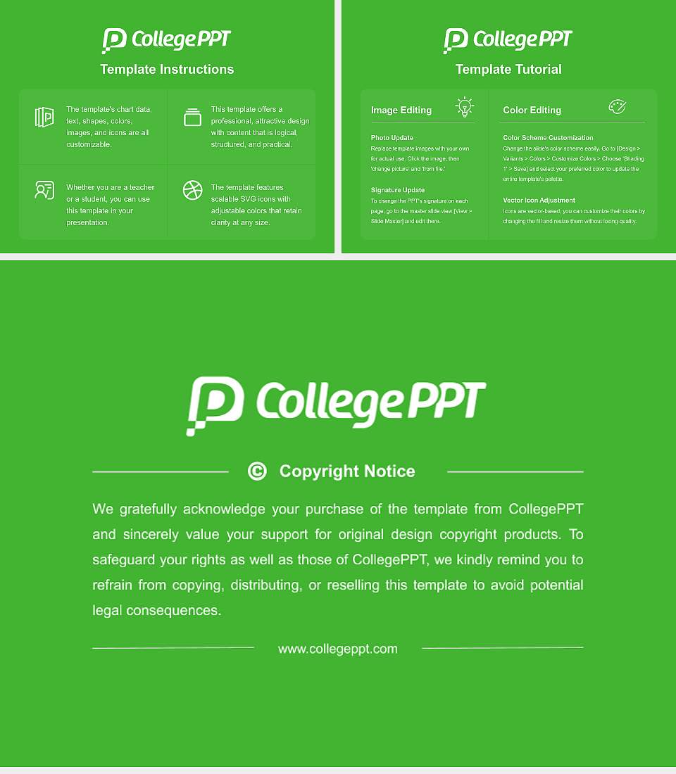Konkuk University Course/Courseware Creation PPT Template4:3 ratio PPT effect preview image5