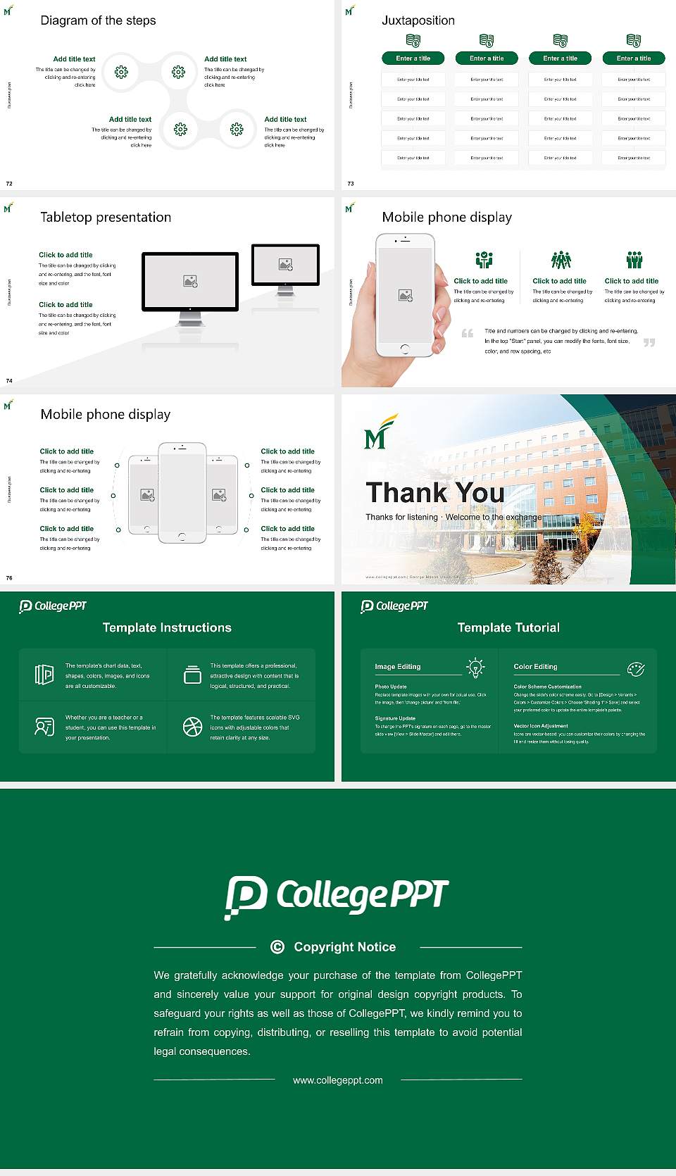 George Mason University Competition/Entrepreneurship Contest PPT Template16:9 ratio PPT effect preview image9