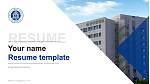 Kongju National University Resume Templat PPT