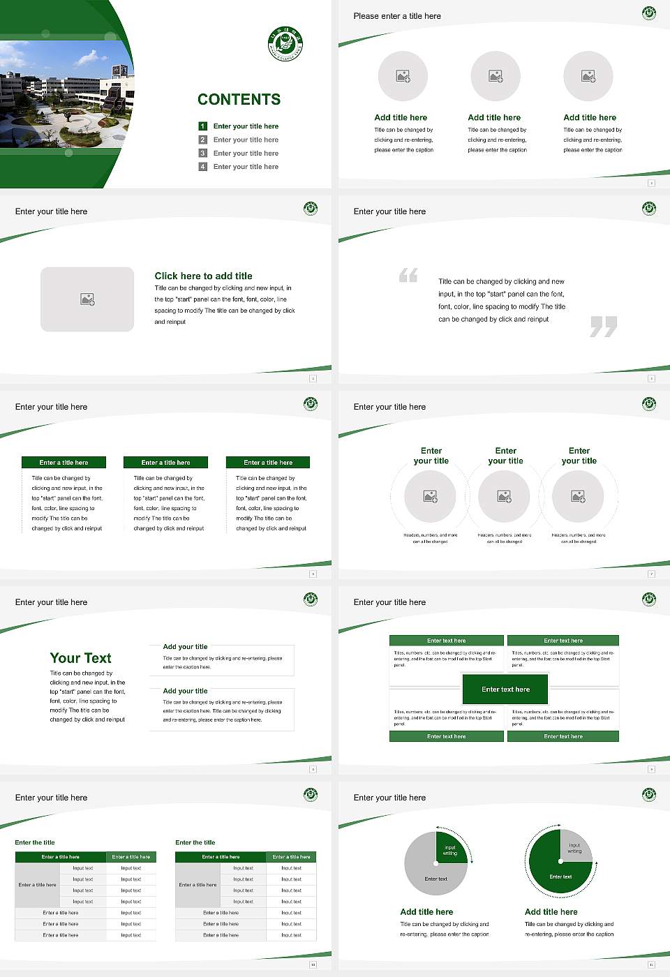 Naju College Course/Courseware Creation PPT Template16:9 ratio PPT effect preview image2