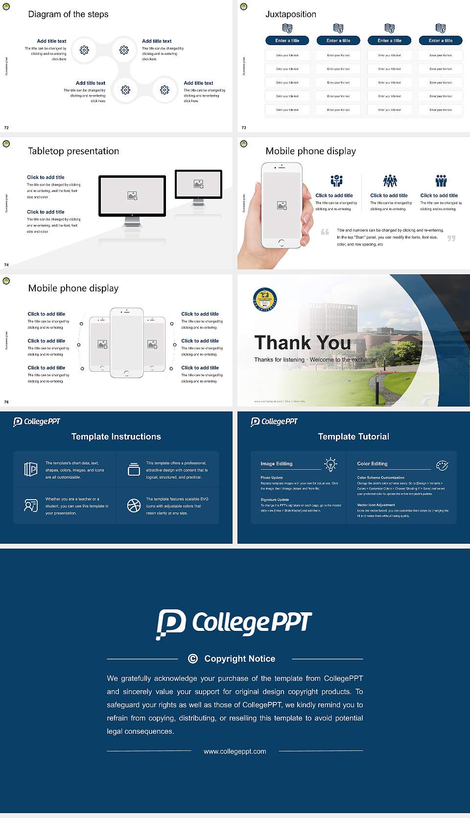 Cha University Competition/Entrepreneurship Contest PPT Template16:9 ratio PPT effect preview image9