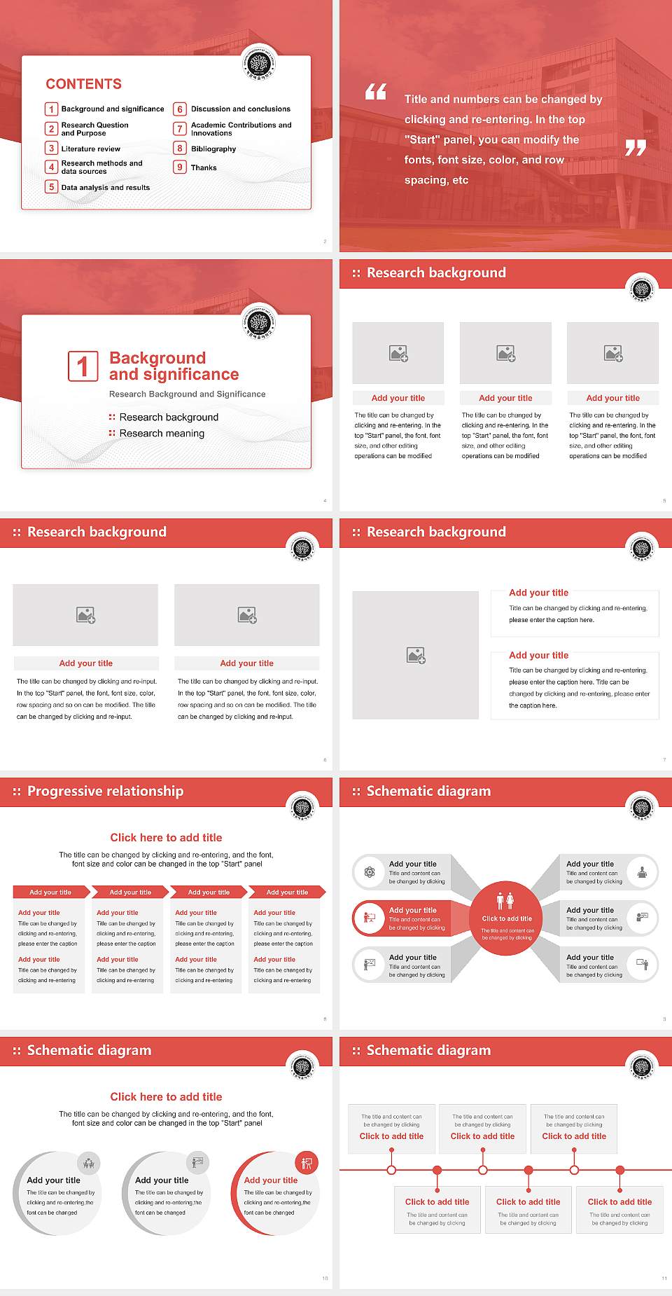 Kaywon University of Art and Design Graduation Thesis Defense PPT Template4:3 ratio PPT effect preview image2
