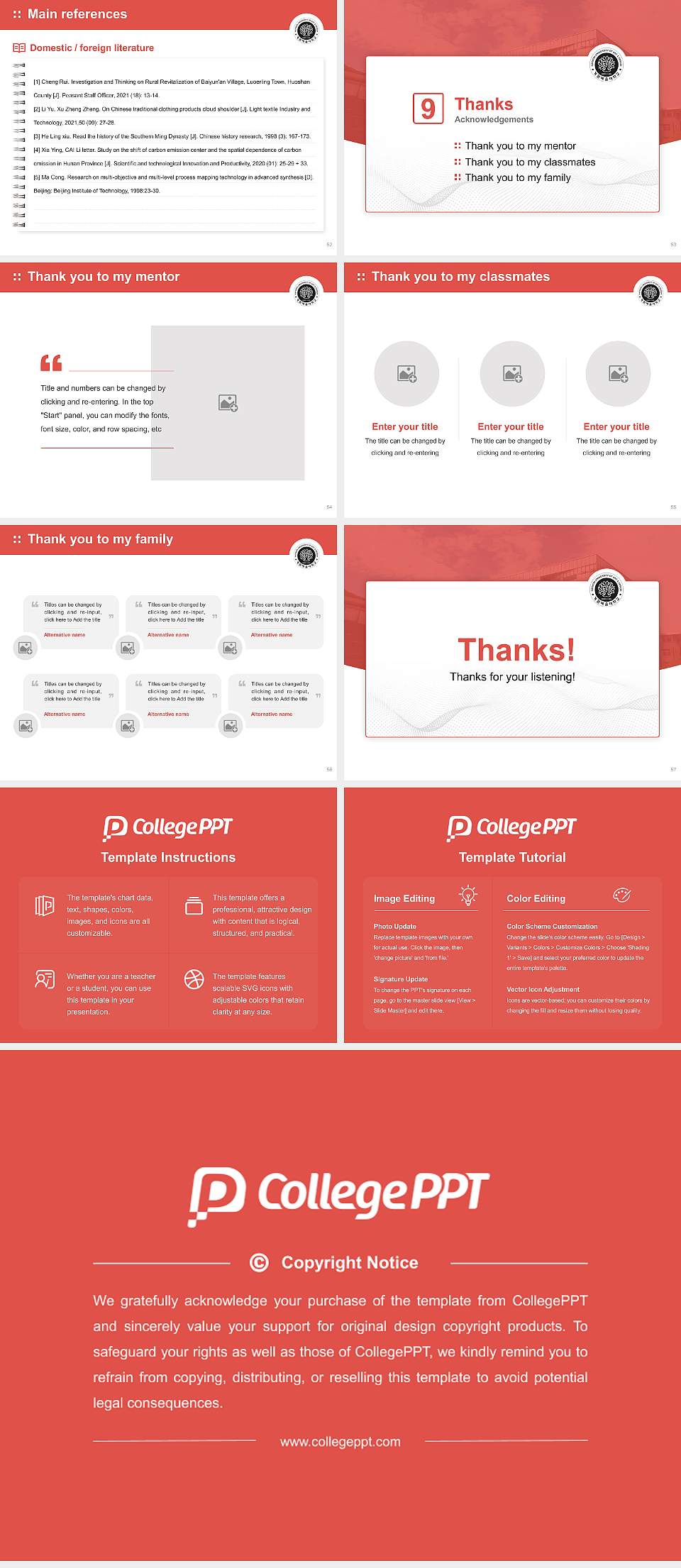 Kaywon University of Art and Design Graduation Thesis Defense PPT Template4:3 ratio PPT effect preview image7