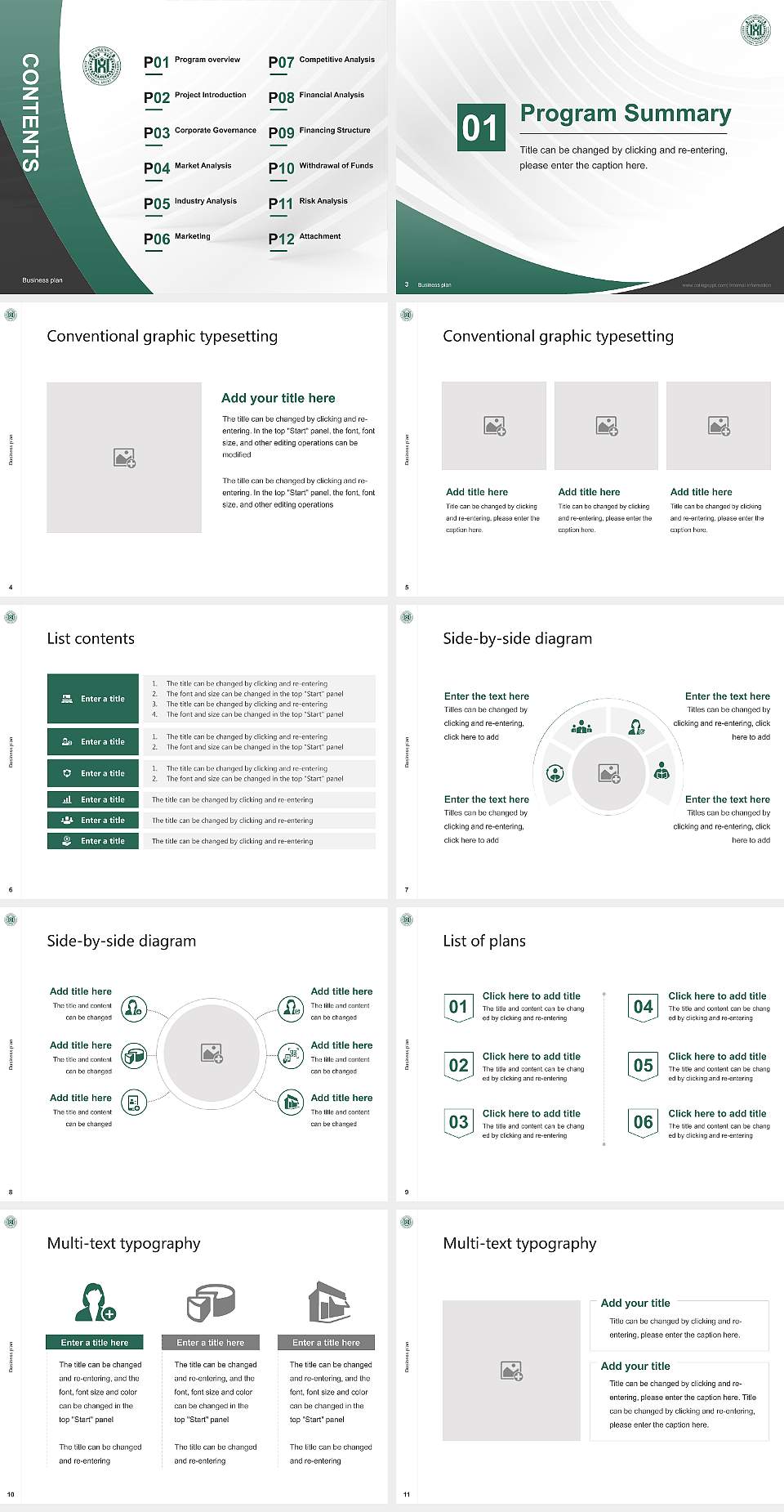 Korea National Sport University Competition/Entrepreneurship Contest PPT Template4:3 ratio PPT effect preview image2
