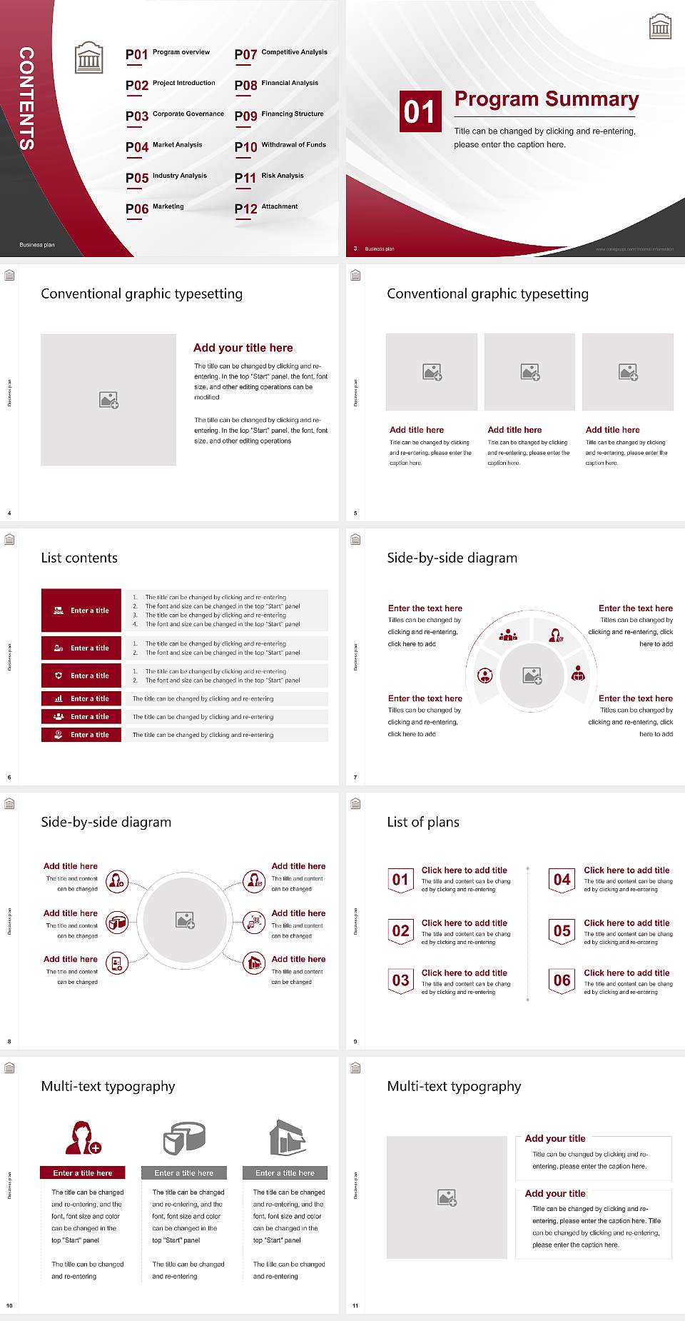 University of Ottawa Competition/Entrepreneurship Contest PPT Template4:3 ratio PPT effect preview image2