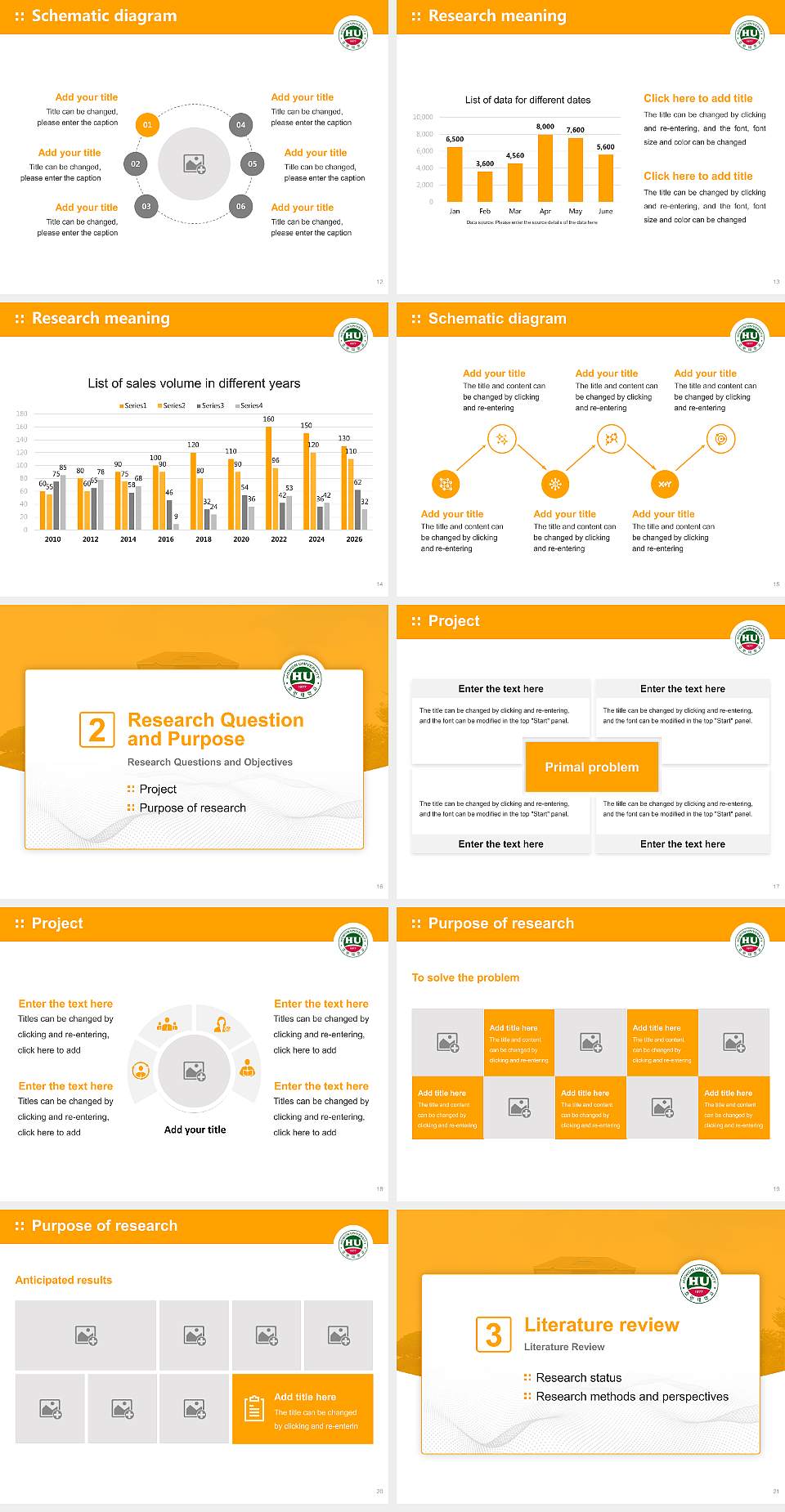 Howon University Graduation Thesis Defense PPT Template4:3 ratio PPT effect preview image3