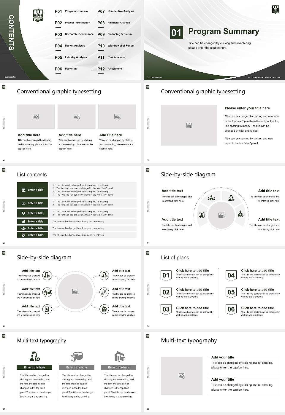 Japan College of Social Work Competition/Entrepreneurship Contest PPT Template16:9 ratio PPT effect preview image2
