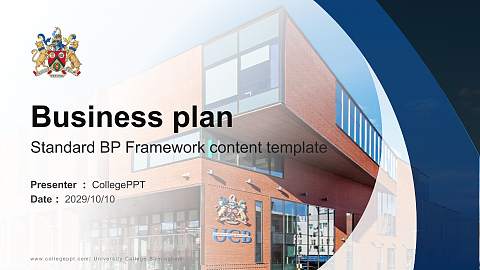 University College Birmingham Competition/Entrepreneurship Contest PPT Template