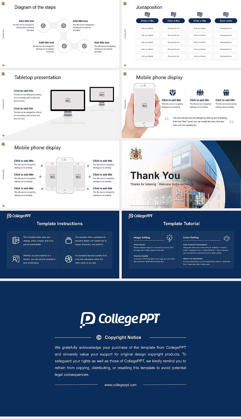 University College Birmingham Competition/Entrepreneurship Contest PPT Template16:9 ratio PPT effect preview image9