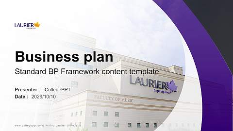 Wilfrid Laurier University Competition/Entrepreneurship Contest PPT Template