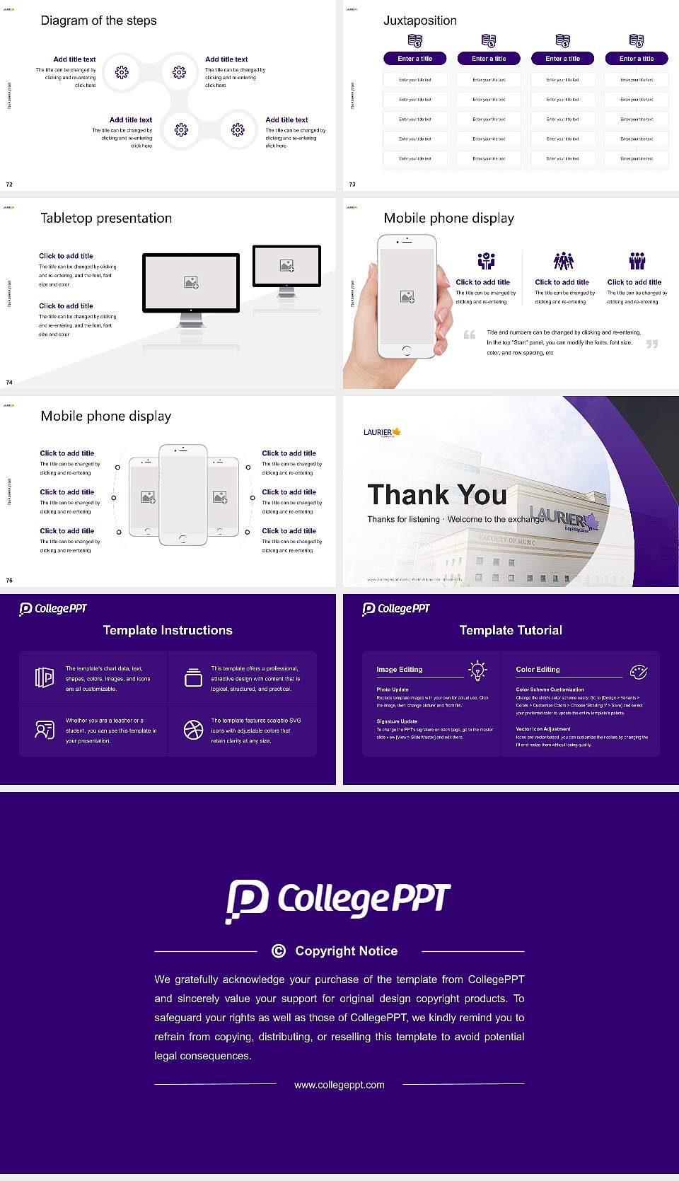 Wilfrid Laurier University Competition/Entrepreneurship Contest PPT Template16:9 ratio PPT effect preview image9