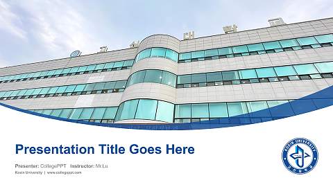 Kosin University Course/Courseware Creation PPT Template
