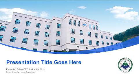Hanseo University Course/Courseware Creation PPT Template