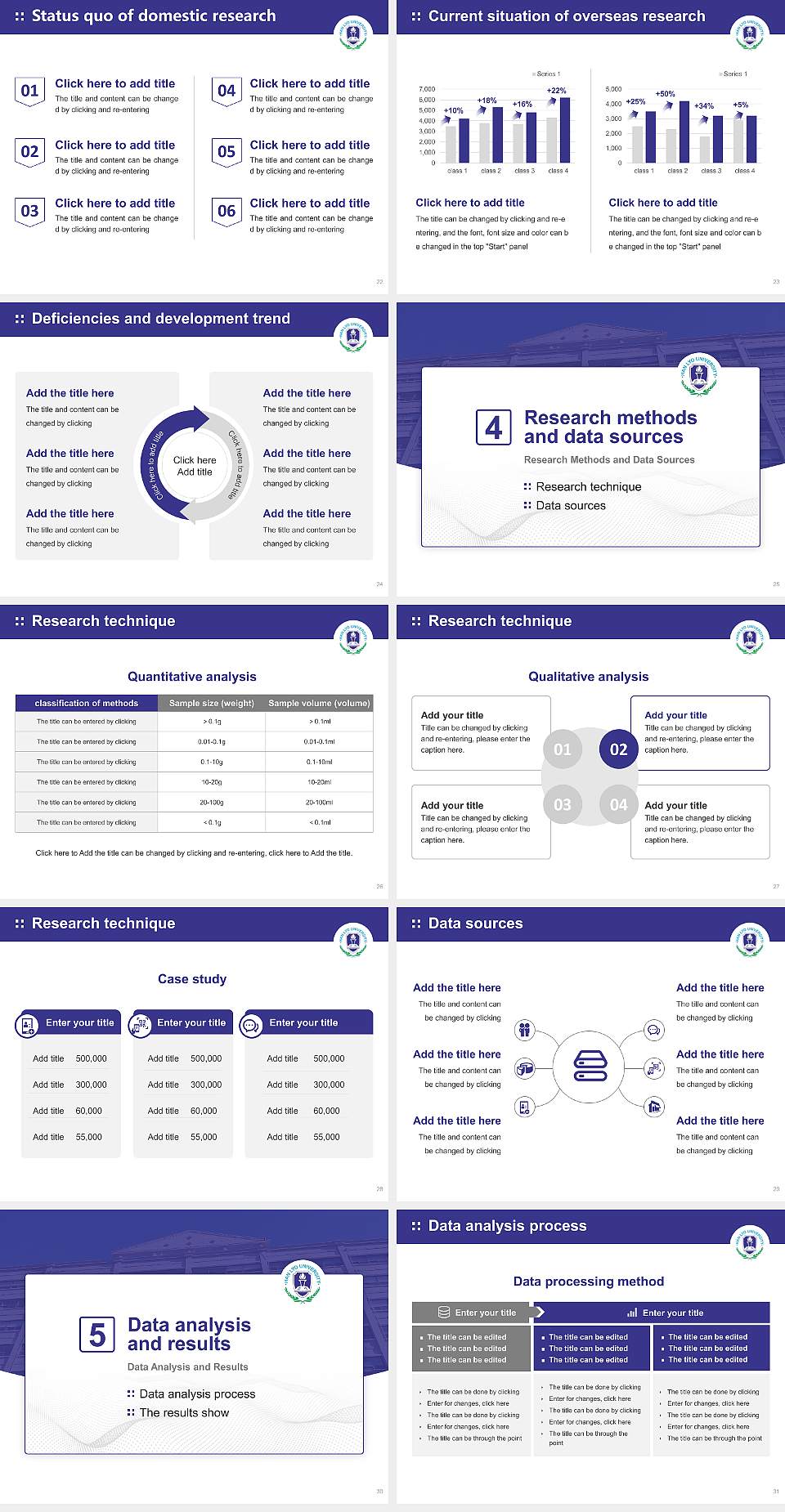 Hanlyo University Graduation Thesis Defense PPT Template4:3 ratio PPT effect preview image4