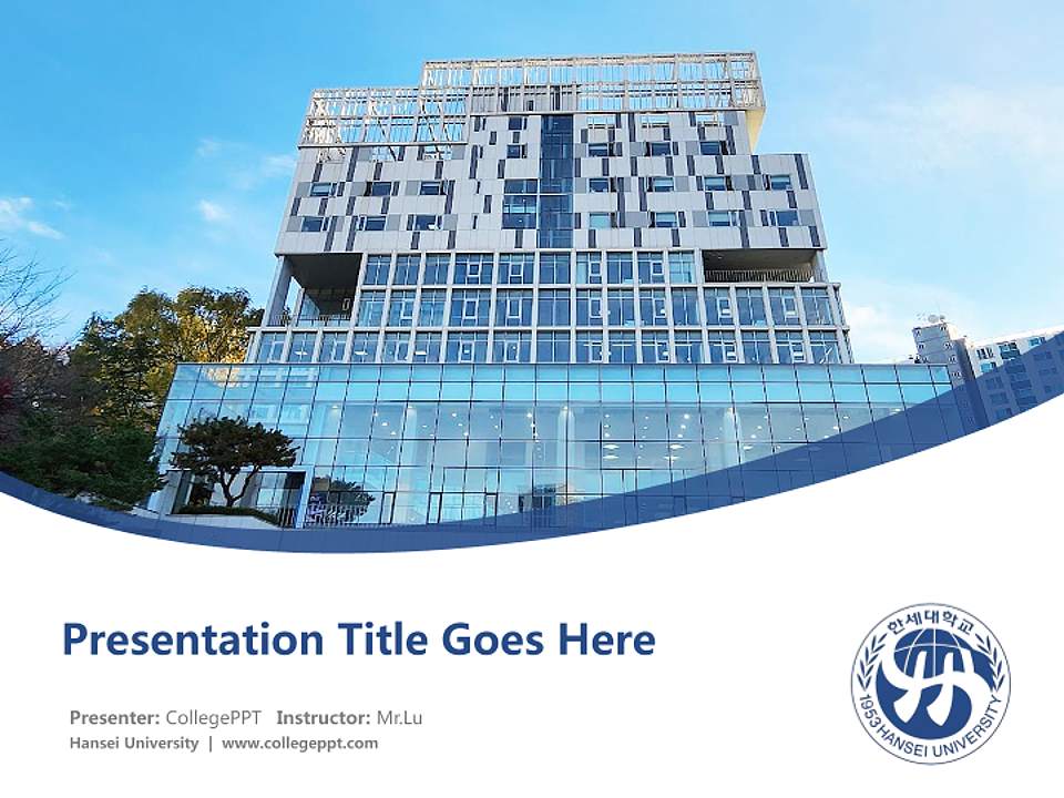 Hansei University Course/Courseware Creation PPT Template4:3 ratio PPT effect preview image5