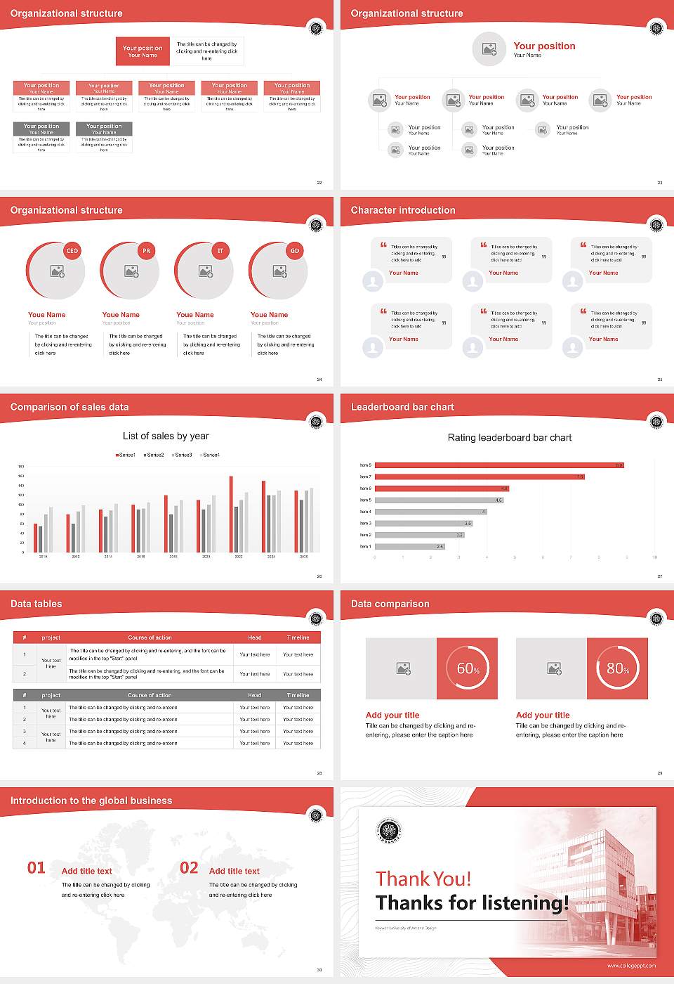 Kaywon University of Art and Design Academic Presentation/Research Findings Report PPT Template16:9 ratio PPT effect preview image4