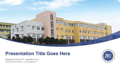 Jeju International University Course/Courseware Creation PPT Template