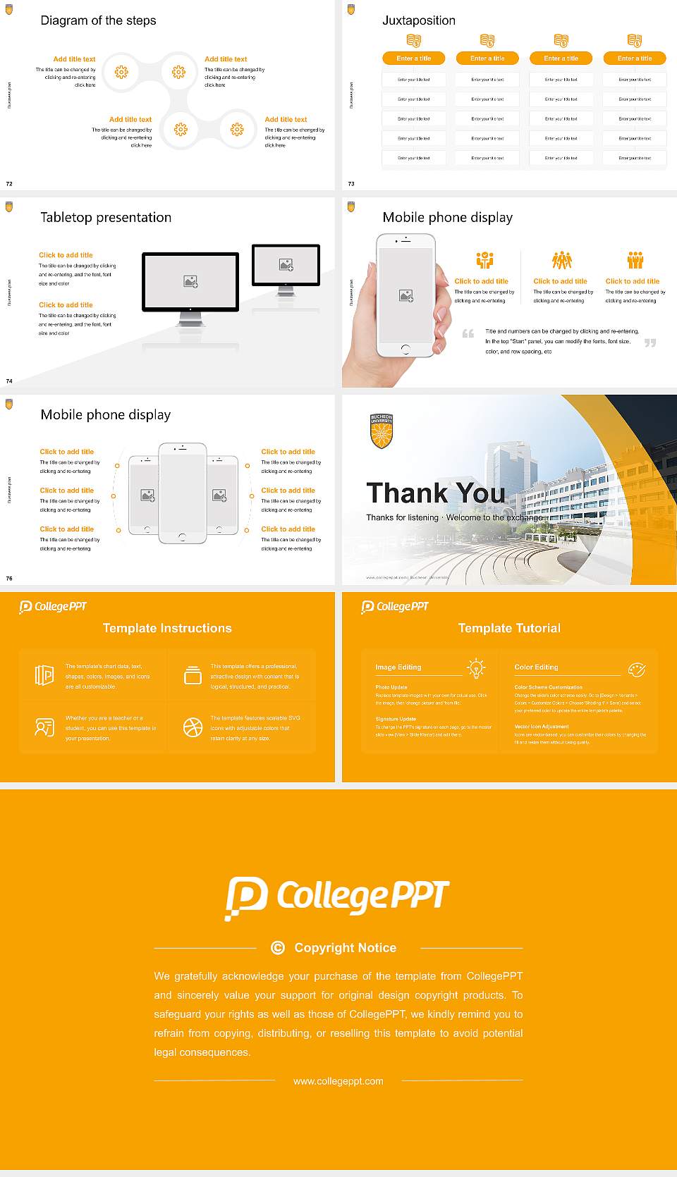 Bucheon University Competition/Entrepreneurship Contest PPT Template16:9 ratio PPT effect preview image9