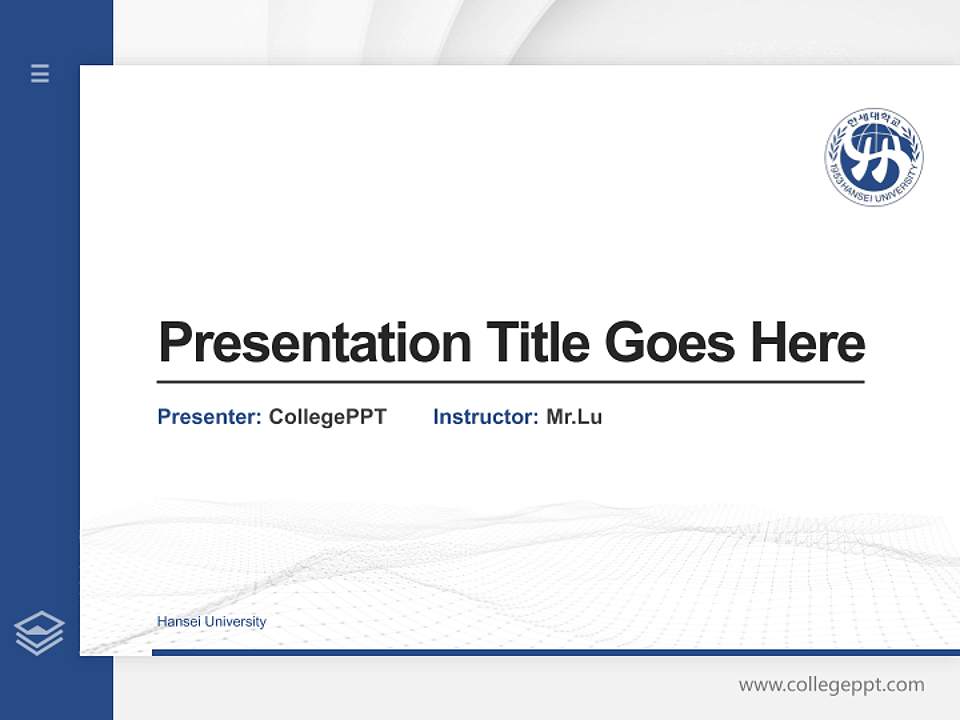 Hansei University Thesis Proposal/Graduation Defense PPT Template4:3 ratio PPT effect preview image5
