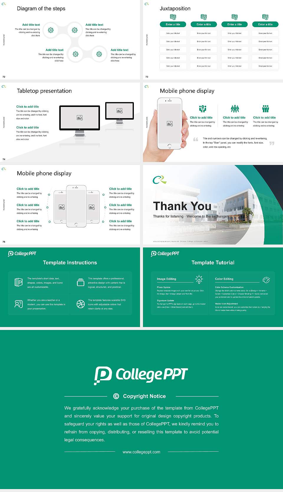 Hokkaido Chitose College of Rehabilitation Competition/Entrepreneurship Contest PPT Template16:9 ratio PPT effect preview image9
