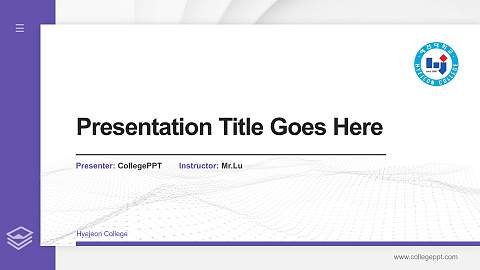 Hyejeon College Thesis Proposal/Graduation Defense PPT Template