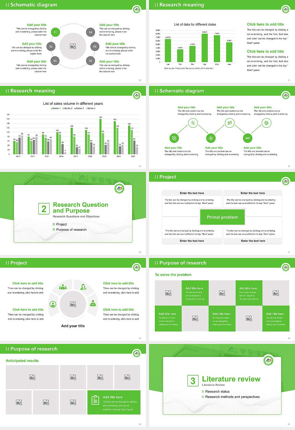 Songwon University Graduation Thesis Defense PPT Template16:9 ratio PPT effect preview image3