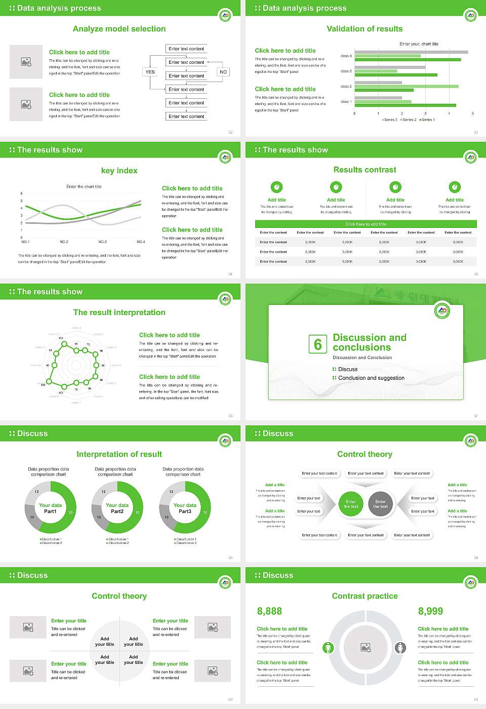 Songwon University Graduation Thesis Defense PPT Template16:9 ratio PPT effect preview image5