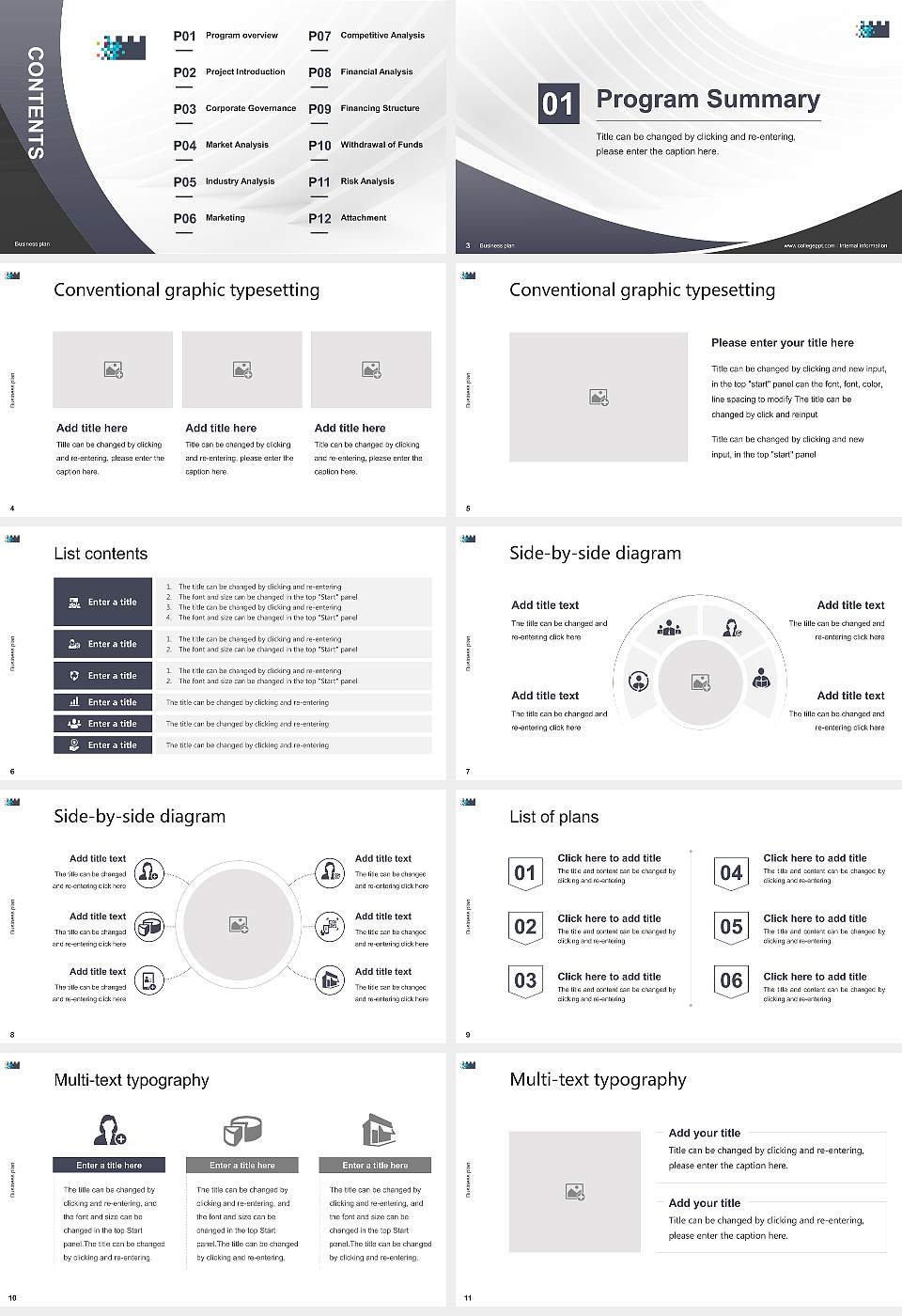 Royal Roads University Competition/Entrepreneurship Contest PPT Template16:9 ratio PPT effect preview image2