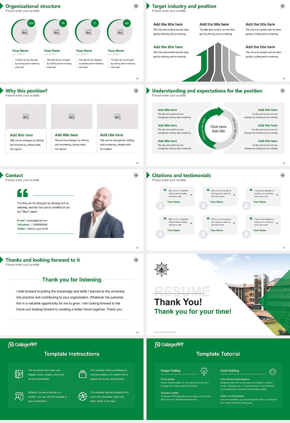 Korean Bible University Resume PPT Template16:9 ratio PPT effect preview image4