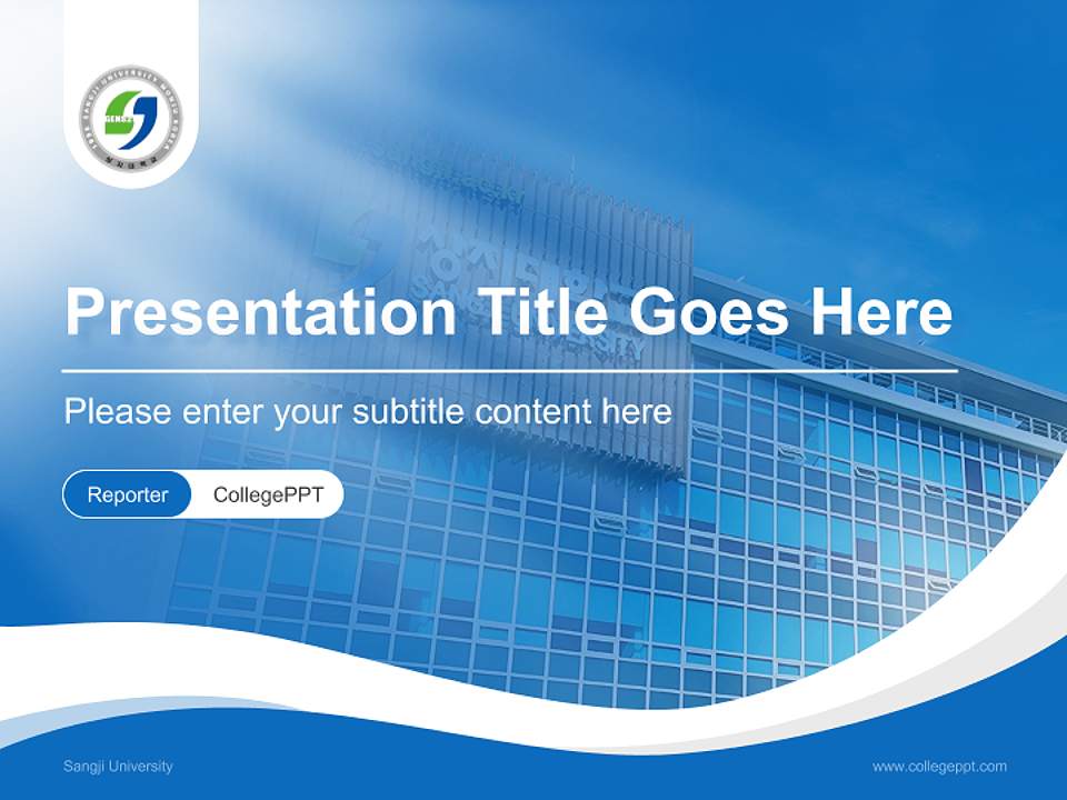 Sangji University Lecture Sharing and Networking Event PPT Template4:3 ratio PPT effect preview image4