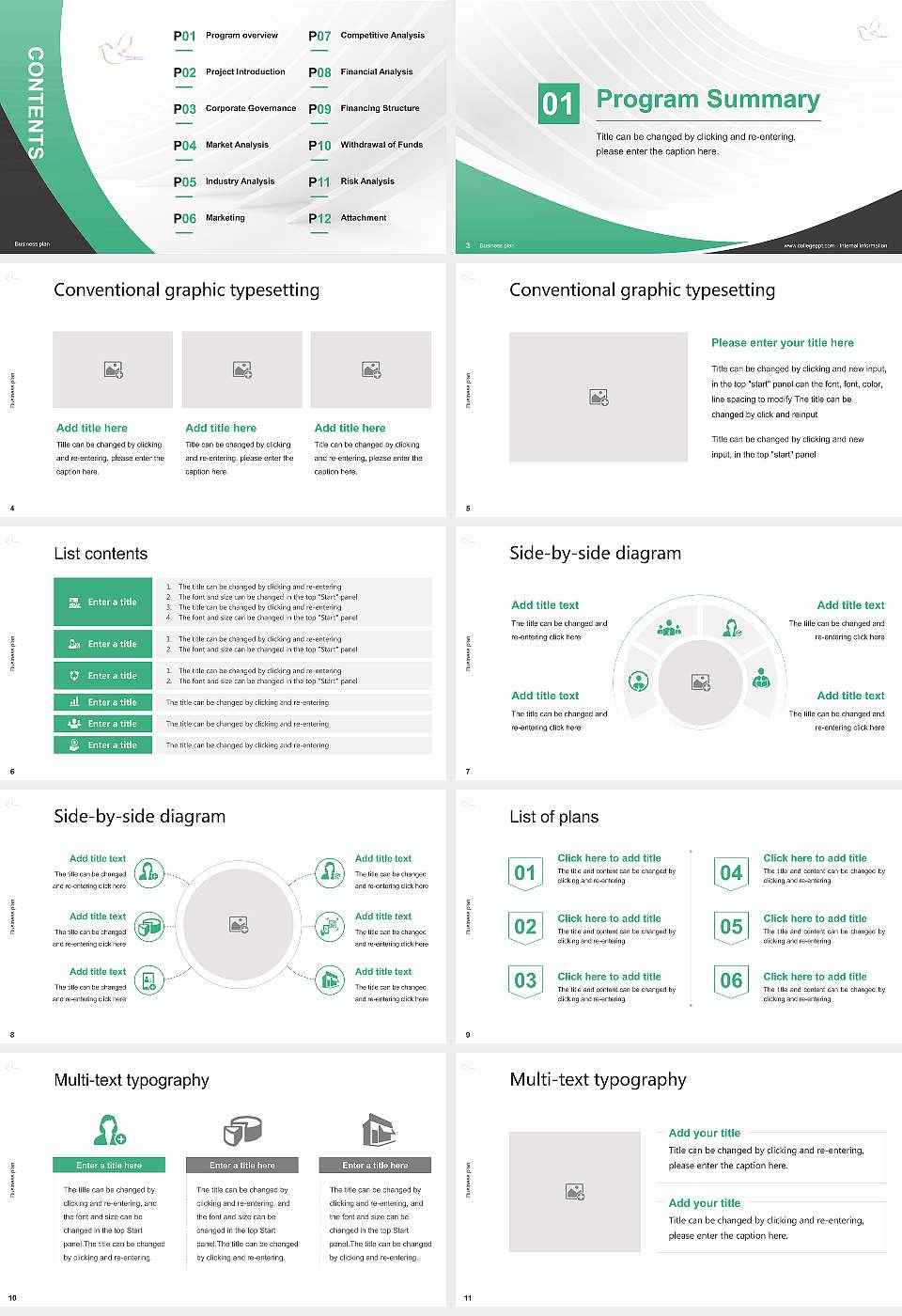 Iwate University of Health and Medical Sciences Competition/Entrepreneurship Contest PPT Template16:9 ratio PPT effect preview image2