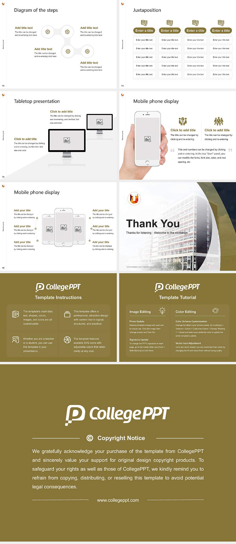 Teesside University Competition/Entrepreneurship Contest PPT Template4:3 ratio PPT effect preview image9