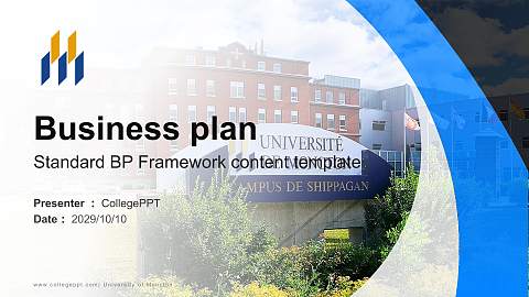 University of Moncton Competition/Entrepreneurship Contest PPT Template