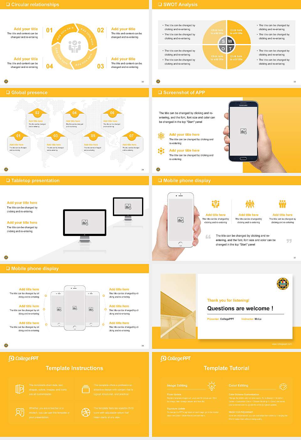 Joong-ang Sangha University General Purpose PPT Template16:9 ratio PPT effect preview image5