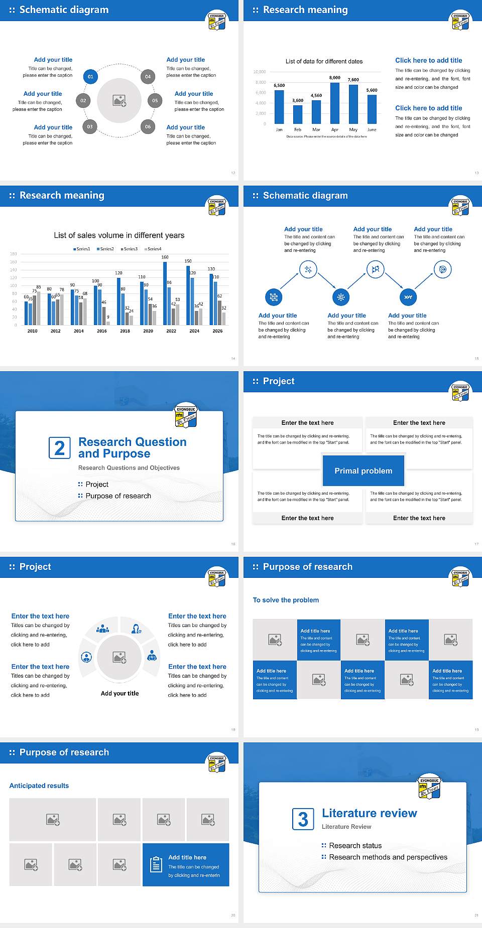 Kyongbuk Science College Graduation Thesis Defense PPT Template4:3 ratio PPT effect preview image3