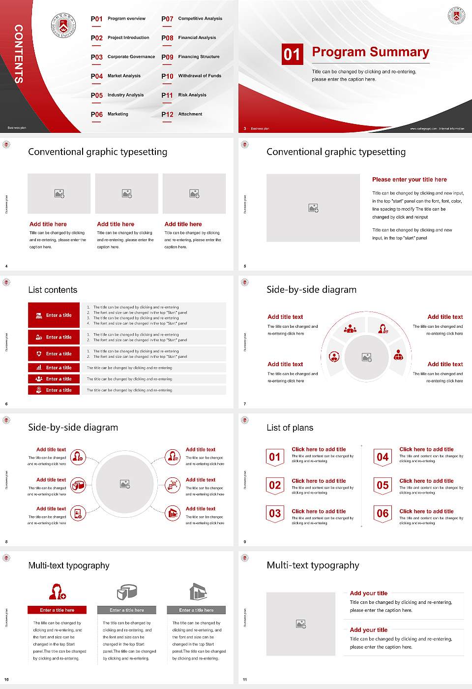 Sogang University Competition/Entrepreneurship Contest PPT Template16:9 ratio PPT effect preview image2