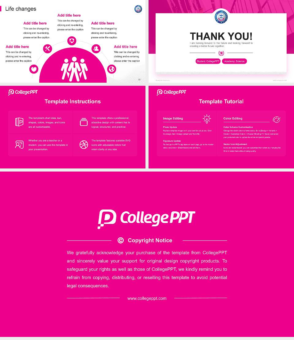 Kyungbok University National Scholarship Defense PPT Template16:9 ratio PPT effect preview image4