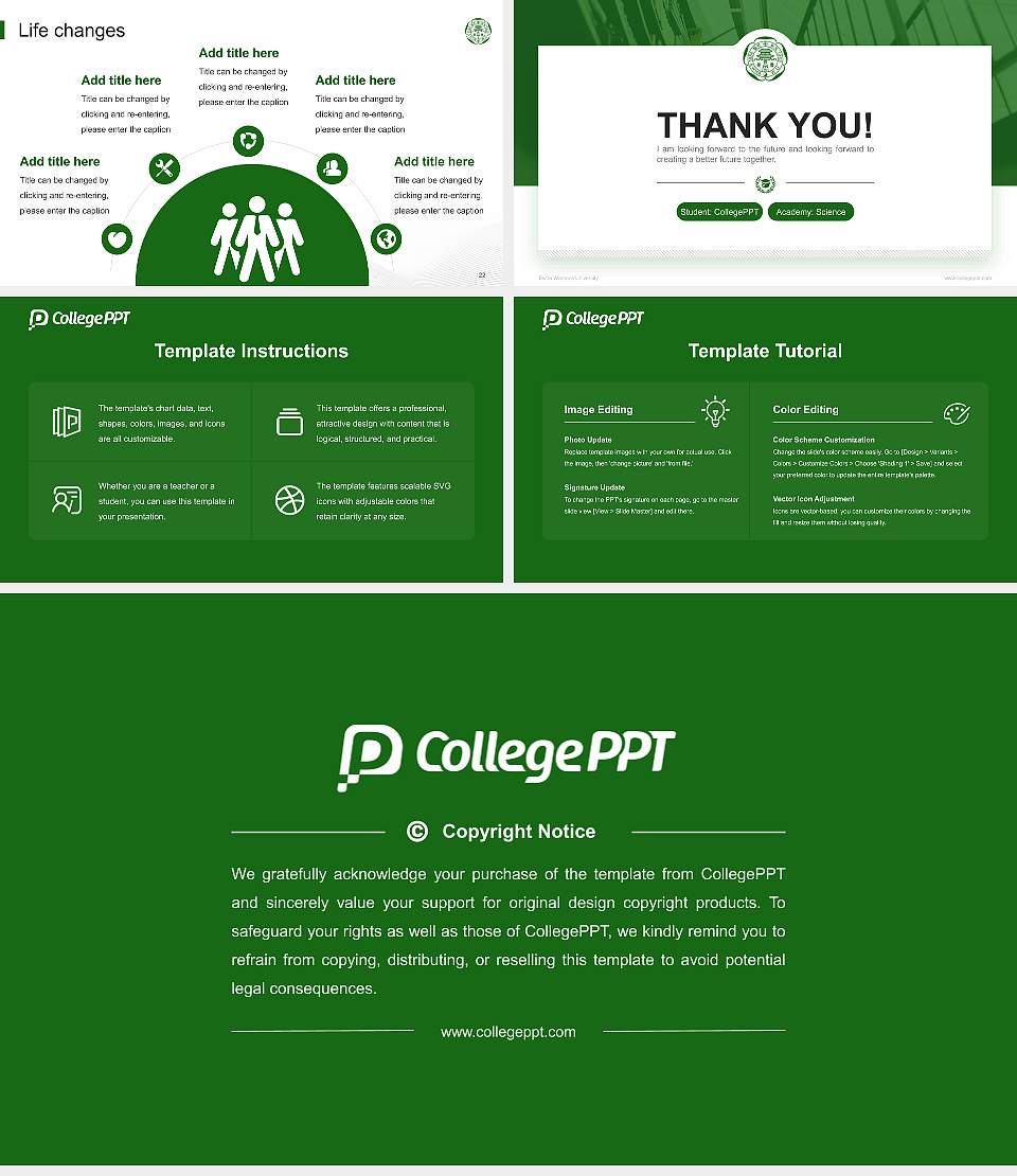 Ewha Womans University National Scholarship Defense PPT Template16:9 ratio PPT effect preview image4