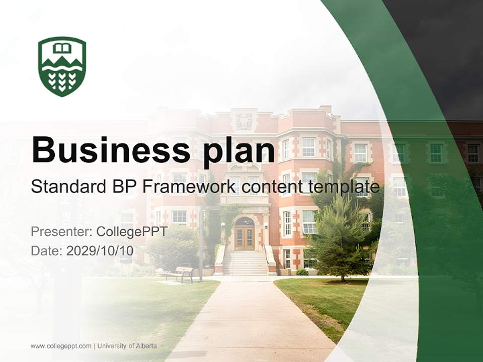 University of Alberta Competition/Entrepreneurship Contest PPT Template4:3 ratio PPT effect preview image9