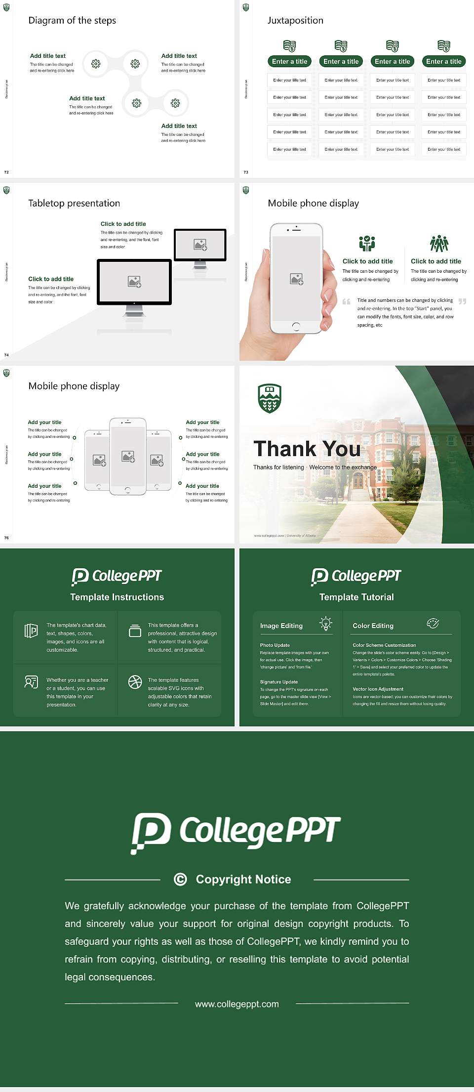 University of Alberta Competition/Entrepreneurship Contest PPT Template4:3 ratio PPT effect preview image9
