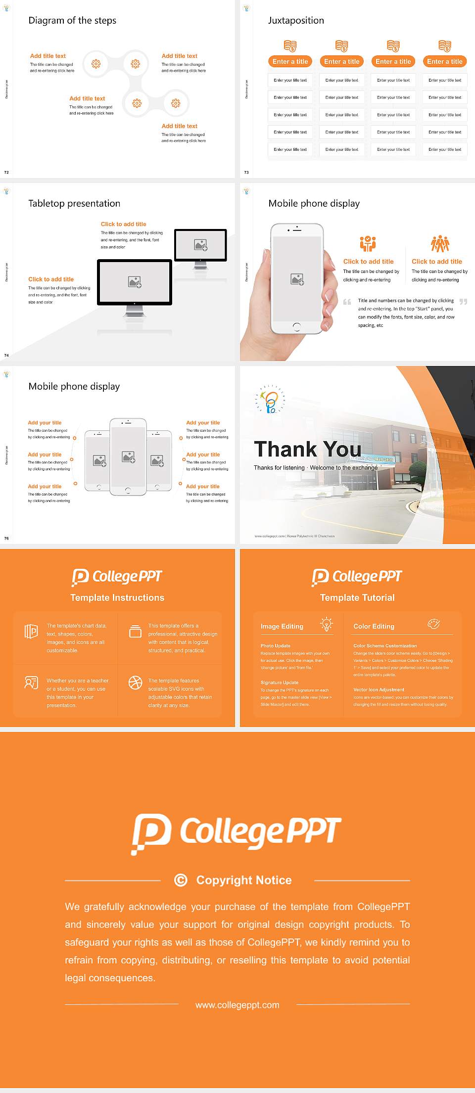 Korea Polytechnic III Chuncheon Competition/Entrepreneurship Contest PPT Template4:3 ratio PPT effect preview image9