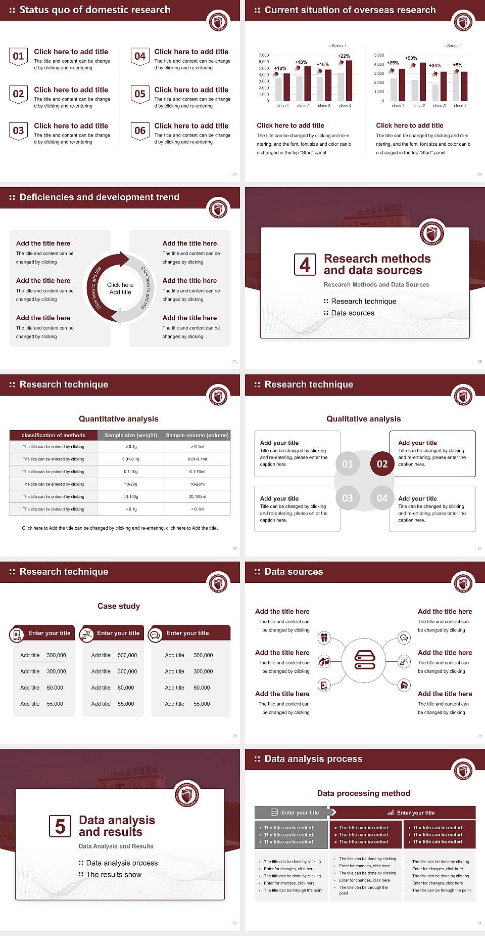 Korea National University of Transportation Graduation Thesis Defense PPT Template4:3 ratio PPT effect preview image4