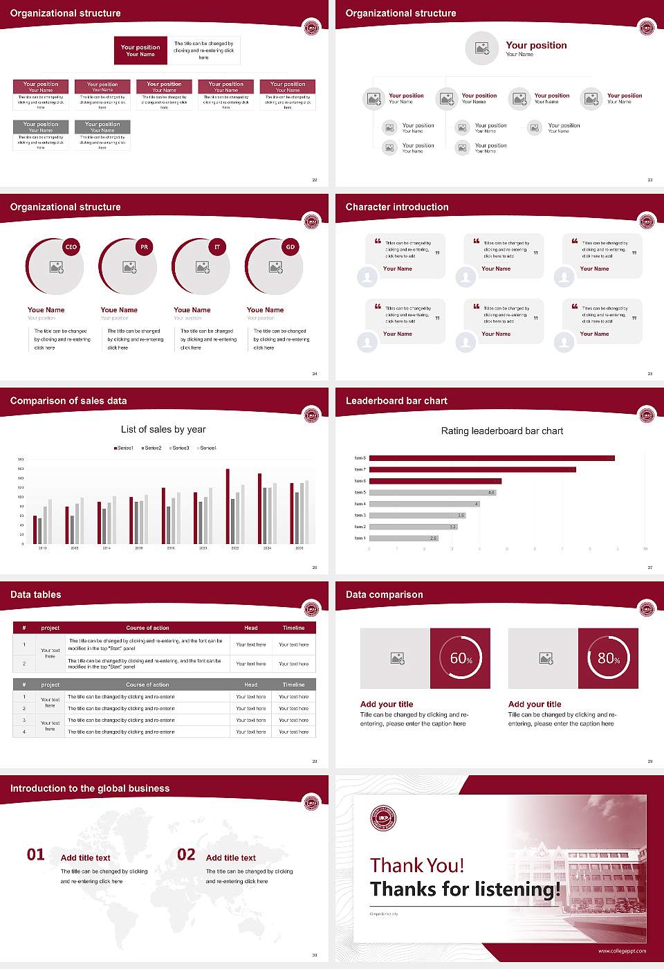 Kimpo University Academic Presentation/Research Findings Report PPT Template16:9 ratio PPT effect preview image4