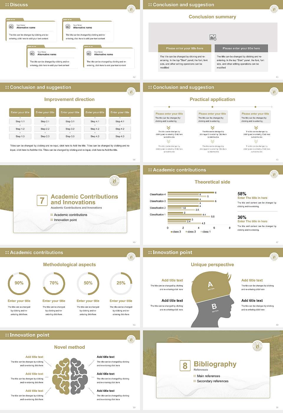 Silla University Graduation Thesis Defense PPT Template16:9 ratio PPT effect preview image6