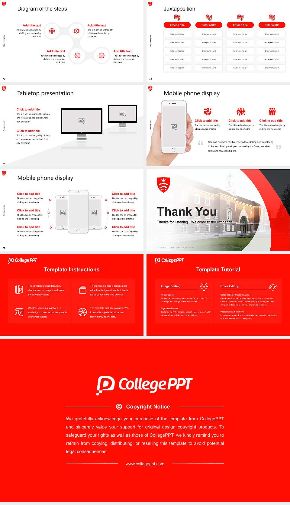Middlesex University Competition/Entrepreneurship Contest PPT Template16:9 ratio PPT effect preview image9