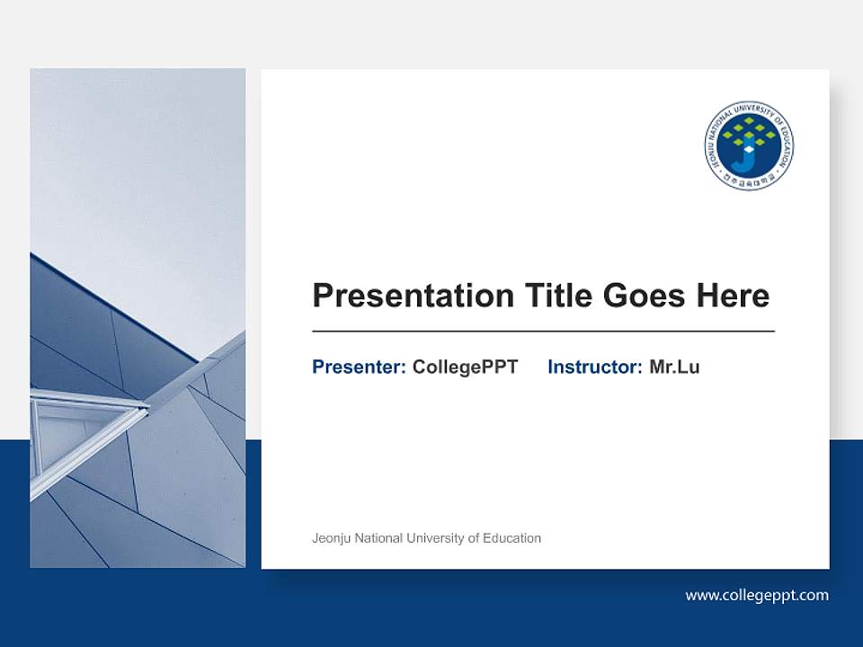 Jeonju National University of Education General Purpose PPT Template4:3 ratio PPT effect preview image6