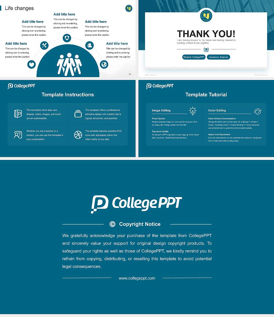 Honam University National Scholarship Defense PPT Template16:9 ratio PPT effect preview image4