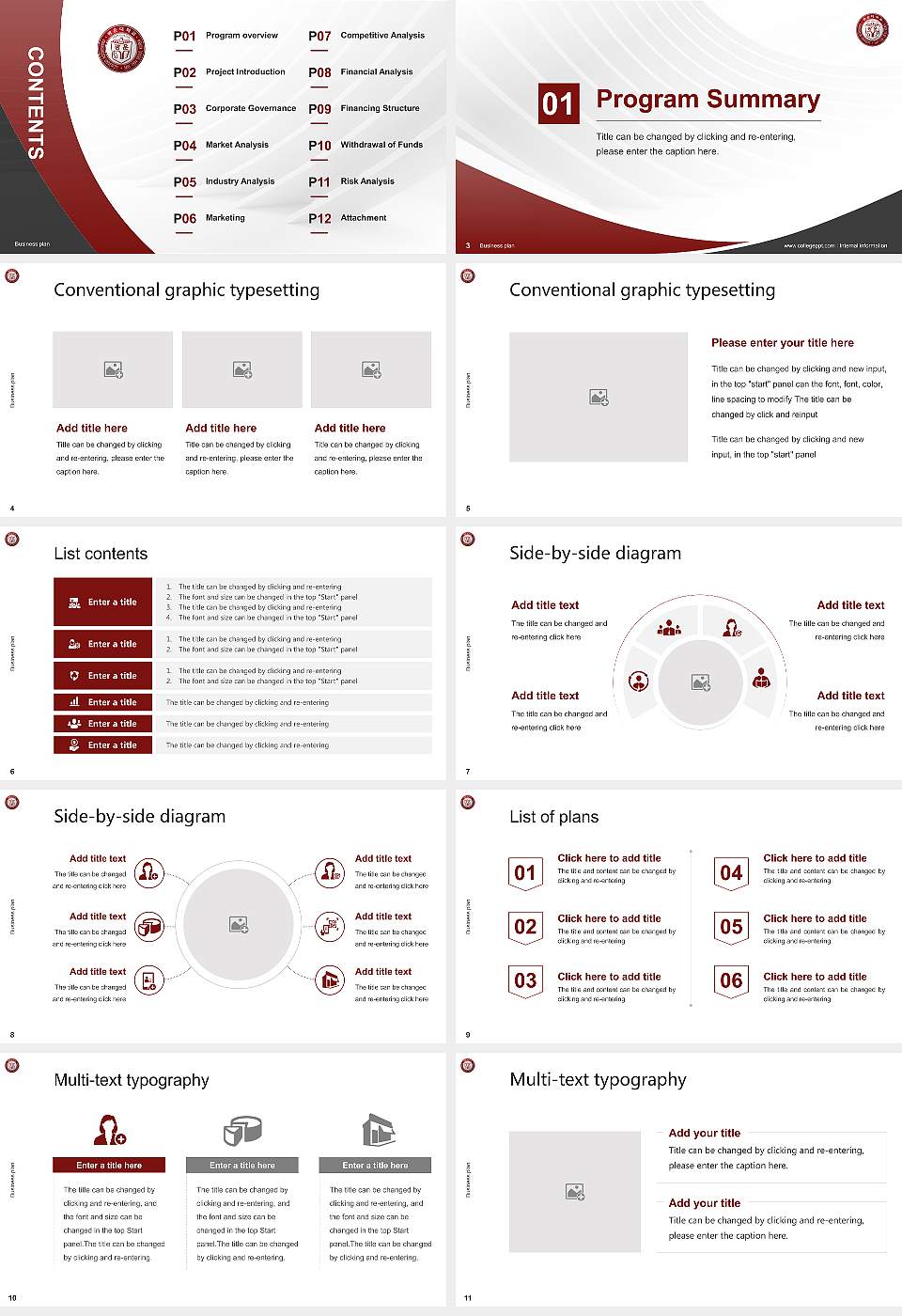 Kwangwoon University Competition/Entrepreneurship Contest PPT Template16:9 ratio PPT effect preview image2
